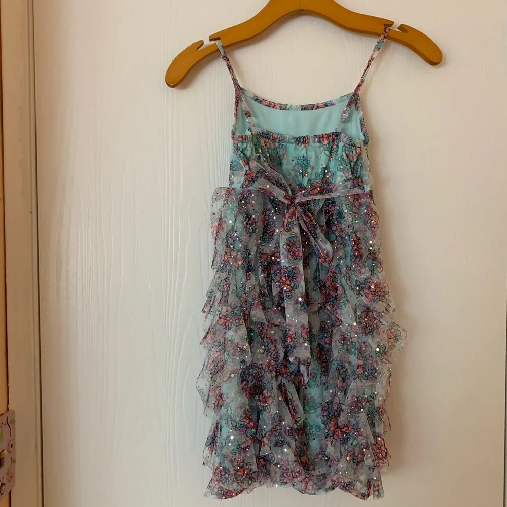 Justice ruffed dress size 7